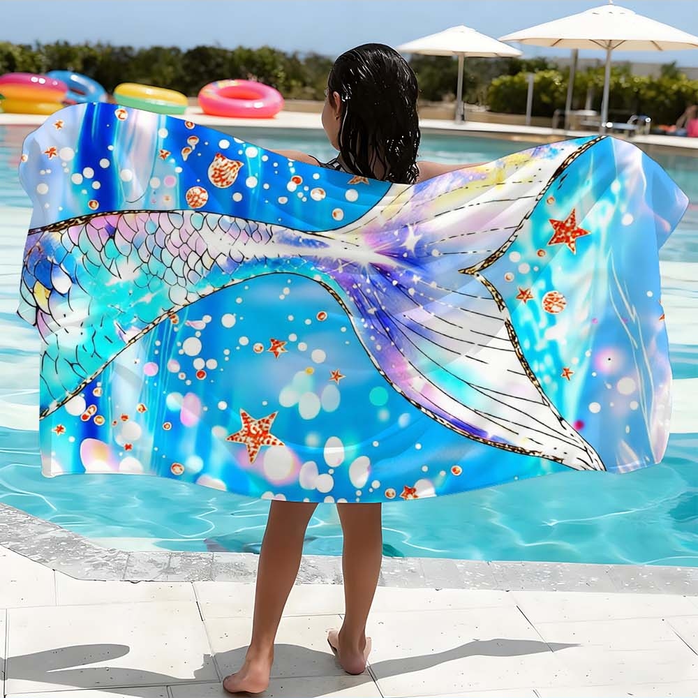 Travel Towel Quick Dry - Пляжное полотенце - увеличенного размера, быстросохнущее,