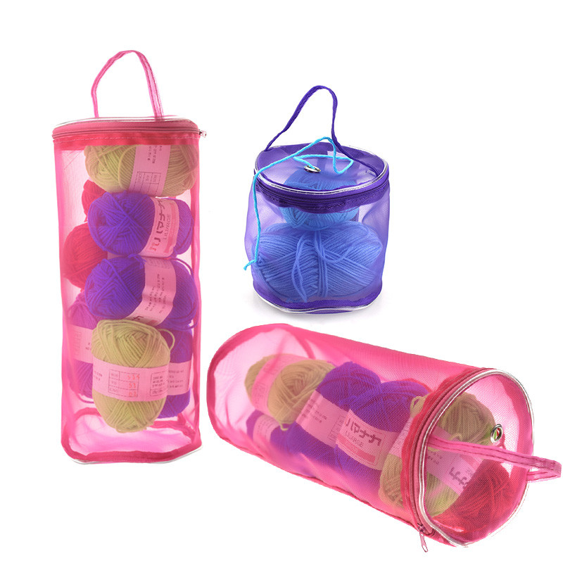 Travel Accessories To Sew - Круглая вязальная сумка KOKNIT, нейлоновый органайзер