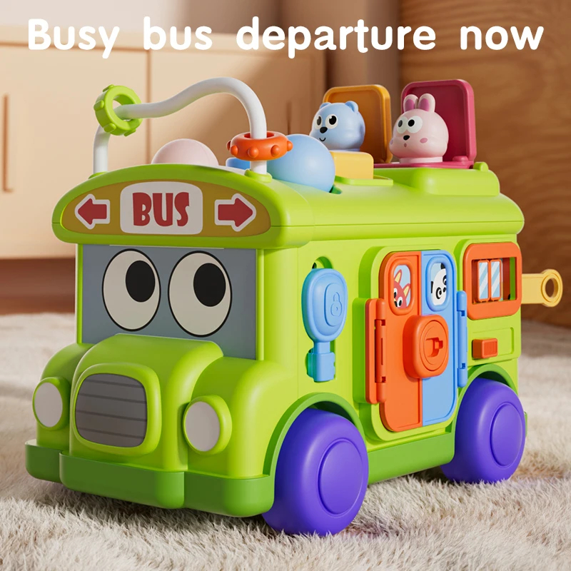 Travel Accessories Toddler - Развивающая игрушка-автобус Монтессори для малышей, развивающая
