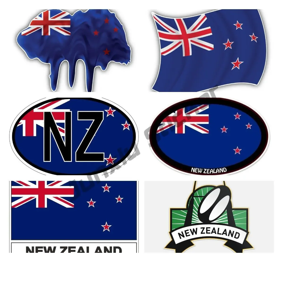 Travel Accessories New Zealand - Виниловая наклейка с флагом Новой Зеландии,