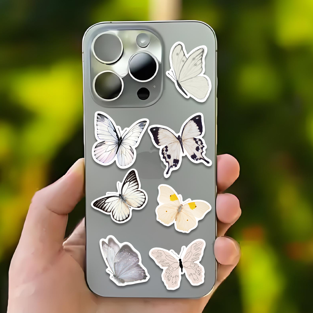 50 шт., белая наклейка с бабоч – обзор и цена Sticker Luggage Decorative