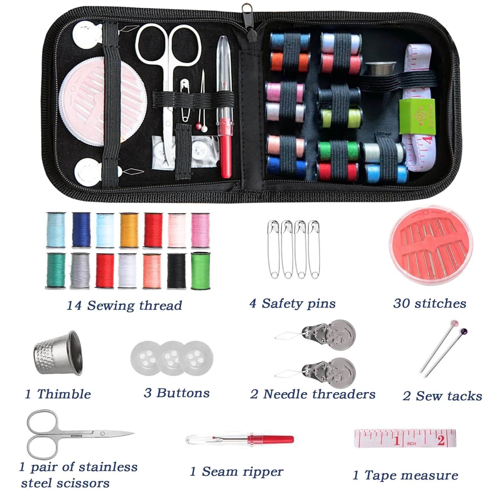 Дорожный швейный набор, портат – обзор и цена Travel Accessories To Sew