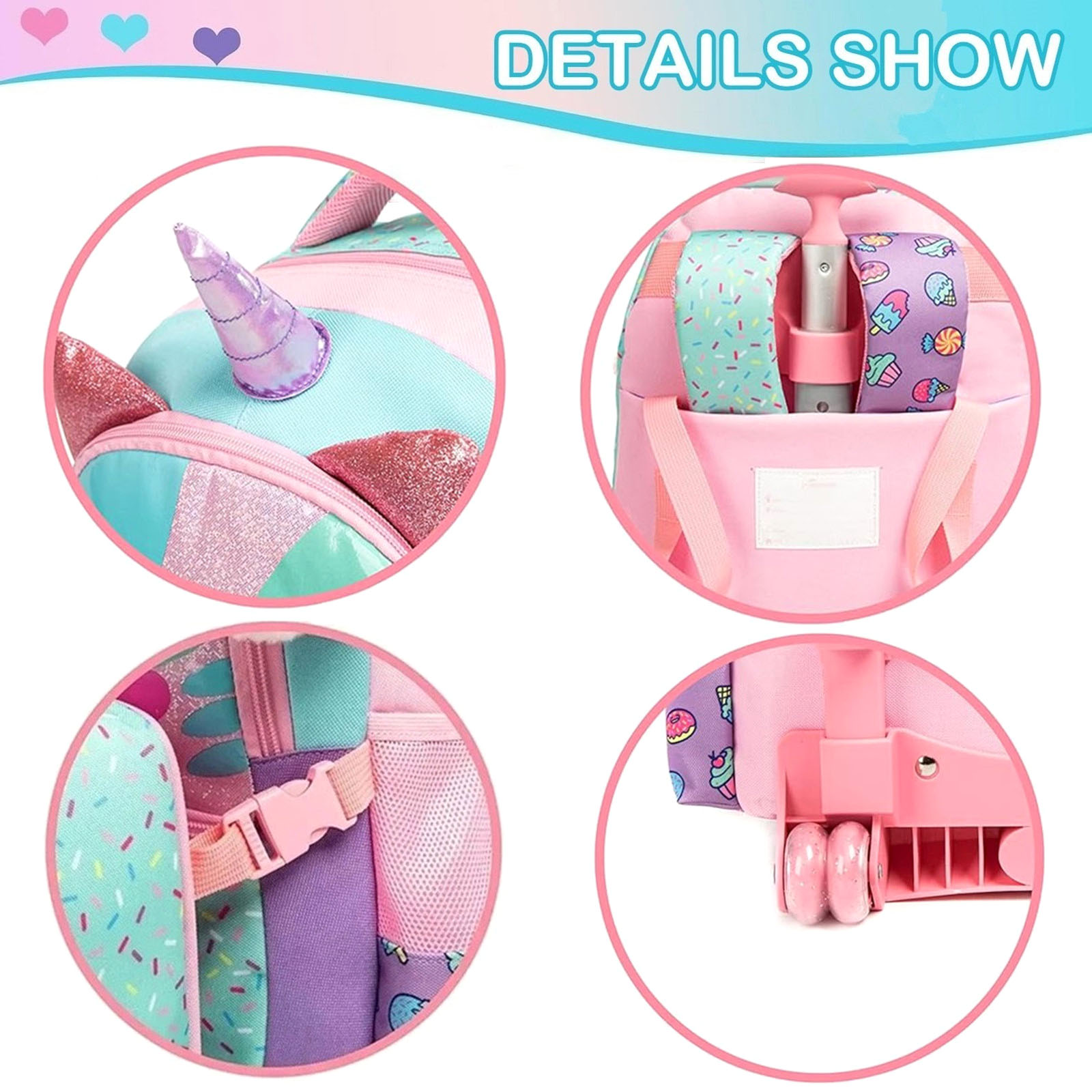 3 шт. милый рюкзак на колесика – обзор и цена Travel Accessories Toddler