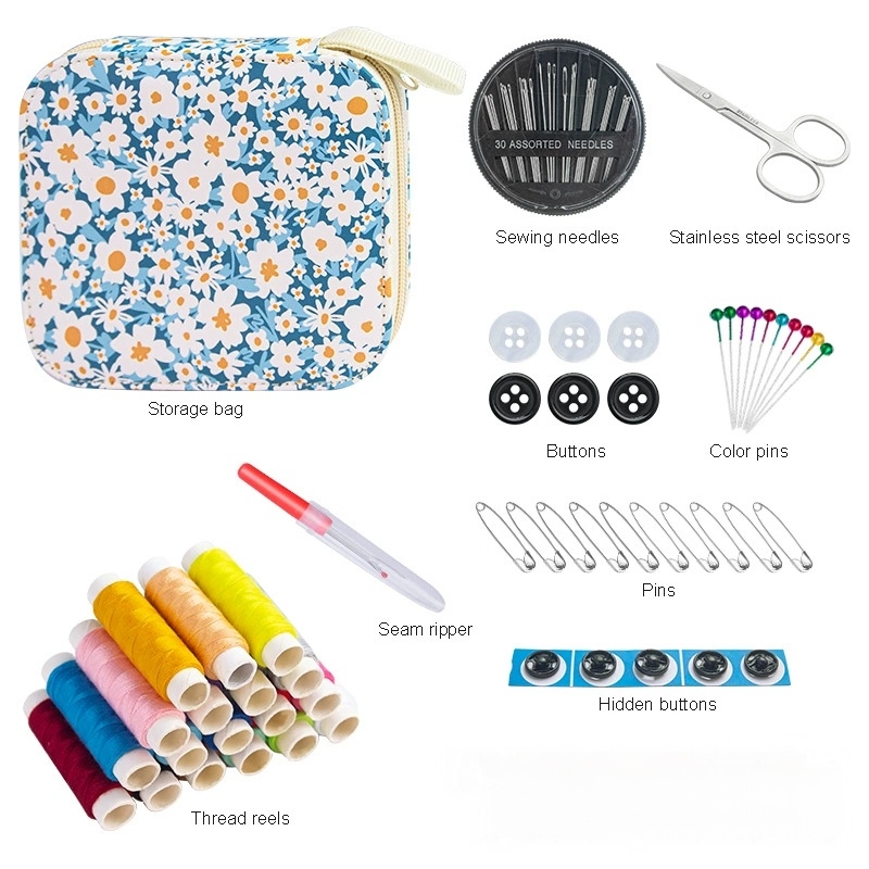 Мини-набор для шитья с цветочн – обзор и цена Travel Accessories To Sew