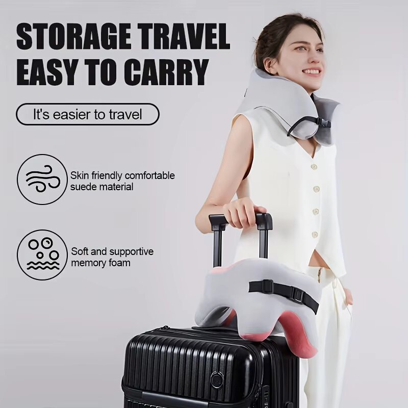Подушка для шеи U-образной фор – обзор и цена Neck Pillow Memory Foam