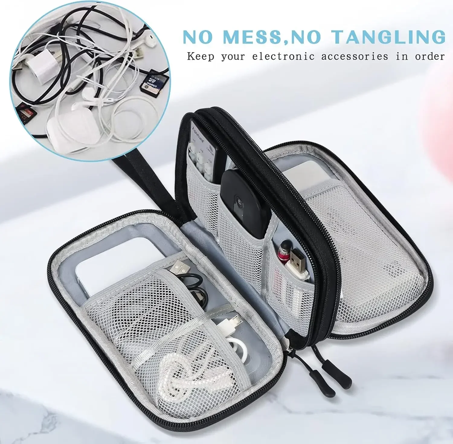 Дорожная сумка для кабелей, по – обзор и цена Travel Accessories Must Have