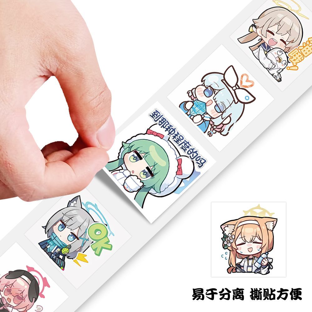 500 шт./рулон, синие стикеры B – обзор и цена Sticker Luggage Decorative