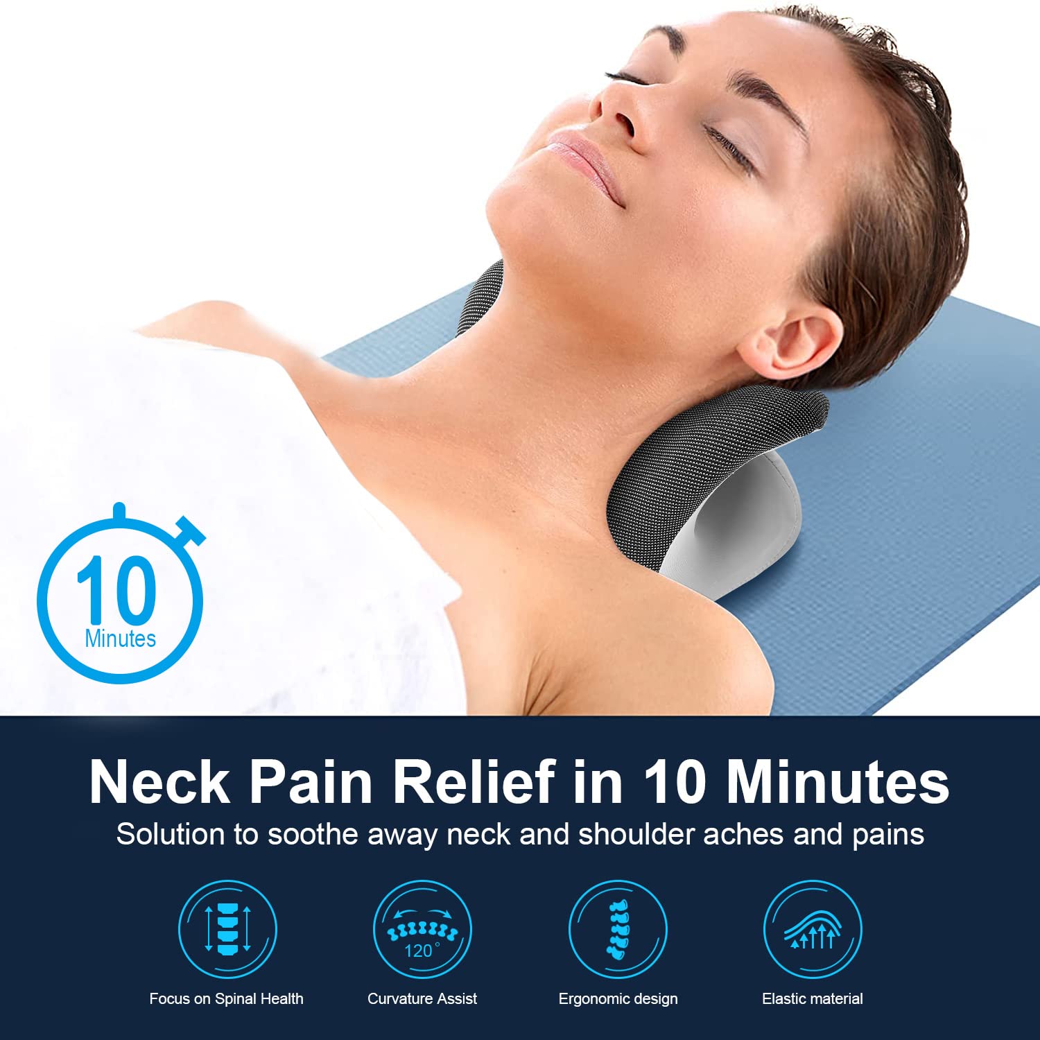 Подушка-массажер для шеи с под – обзор и цена Neck Pillow Memory Foam