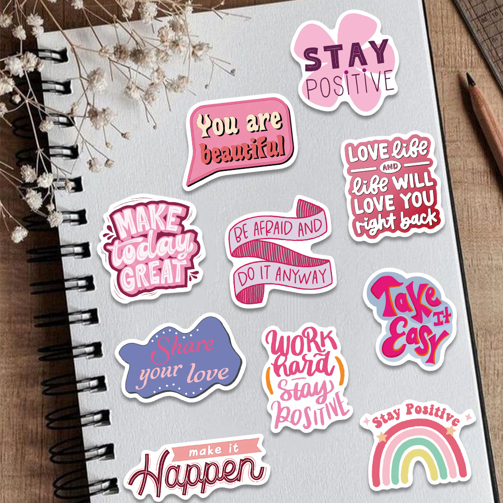 50 шт. розовая вдохновляющая н – обзор и цена Sticker Luggage Decorative