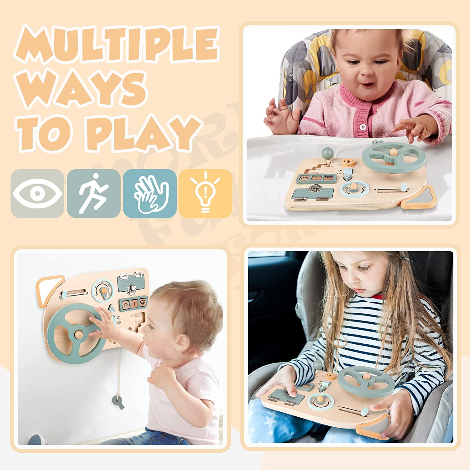 Игрушечный руль Монтессори, де – обзор и цена Travel Accessories Toddler